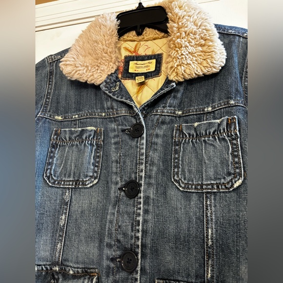 Abercrombie & Fitch Sherpa Jean Jacket - Picture 3 of 7